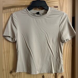 SHEIN Beige Short Sleeve Tee
